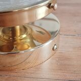 Cracked glass table lamp