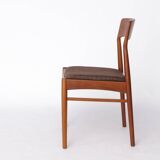 Ensemble de 4 chaises en teck Henning Kjærnulf – Design danois des années 1960 pour KS Møbler