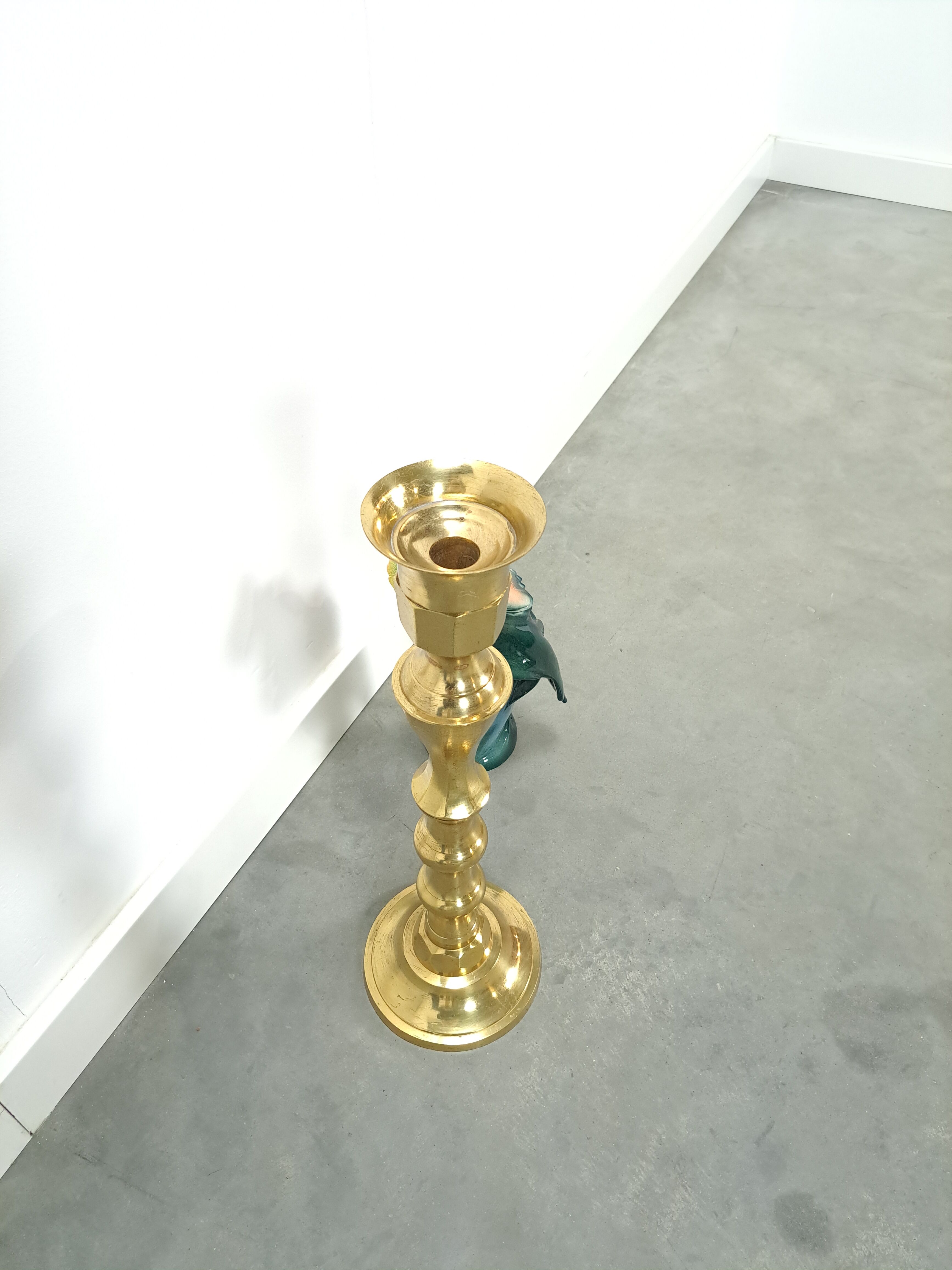 High gold candlestick vintage