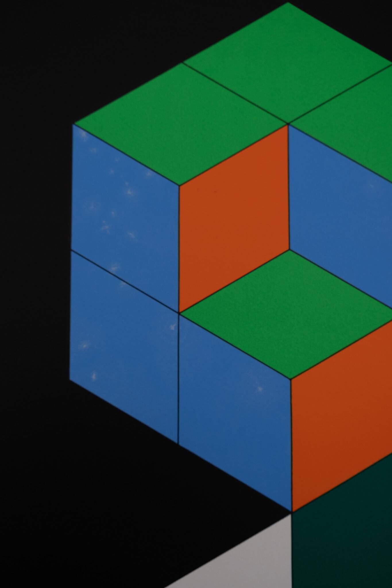 Victor Vasarely: Kinetic Composition: Bi Hexa - Original Silkscreen Print