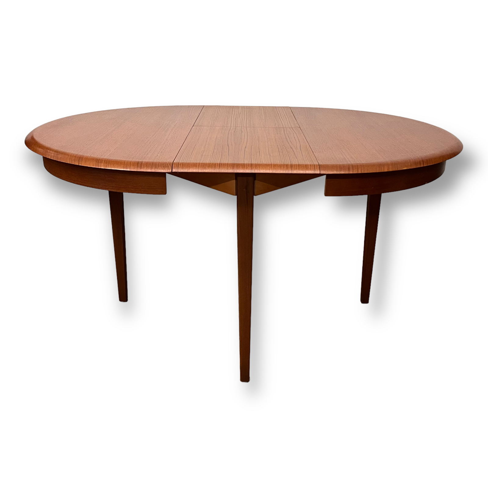 Scandinavian round teak table by LB Kofod Larsen