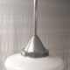 Industrial pendant lamp opaline Art Deco style – 50s/60s