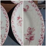 4 iron earth dessert plates porcelain from Gien