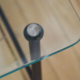 Glass coffee table door magazines 50s