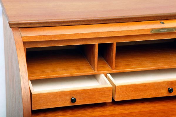 Mid-century teak Secretary, Denmark, 1960s