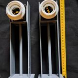 Pair of industrial wall lights, 1970