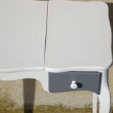 Small white and grey wooden dressing table