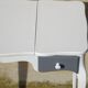 Small white and grey wooden dressing table