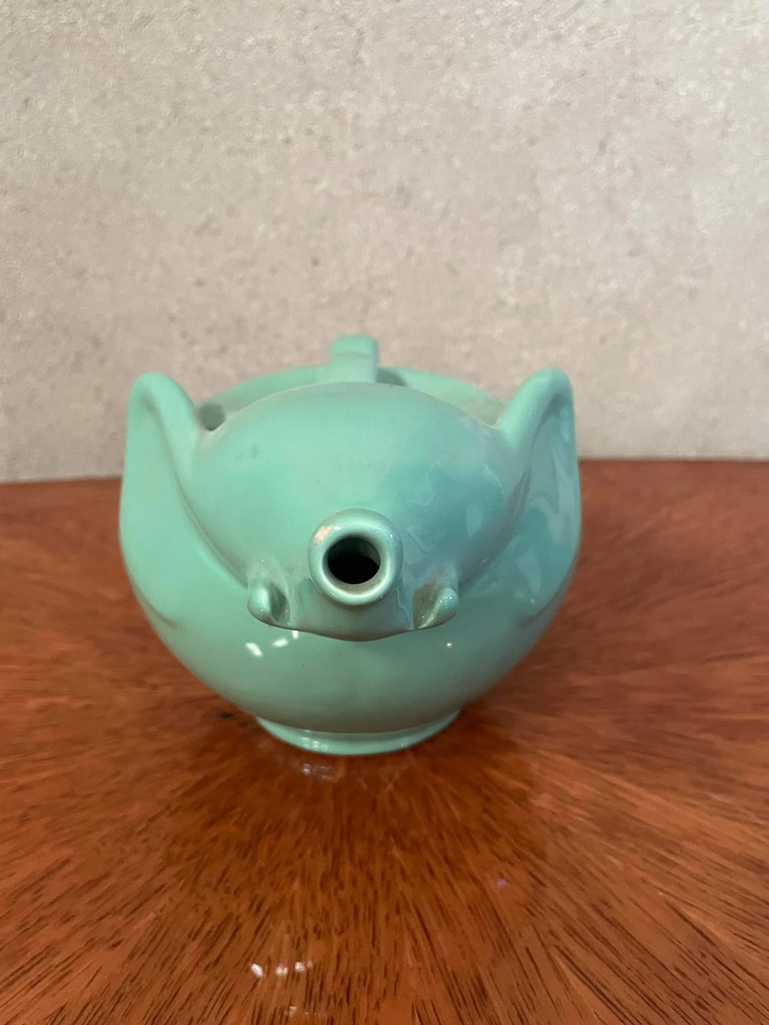 Green vintage elephant teapot