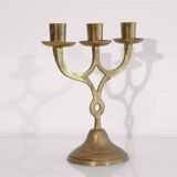 Scandinavian vintage brass candlestick