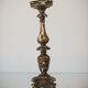 18th Century Gilded Wood Candlestick