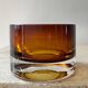 Vintage amber glass ashtray or pocket