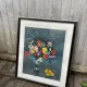Large signed vintage lithograph