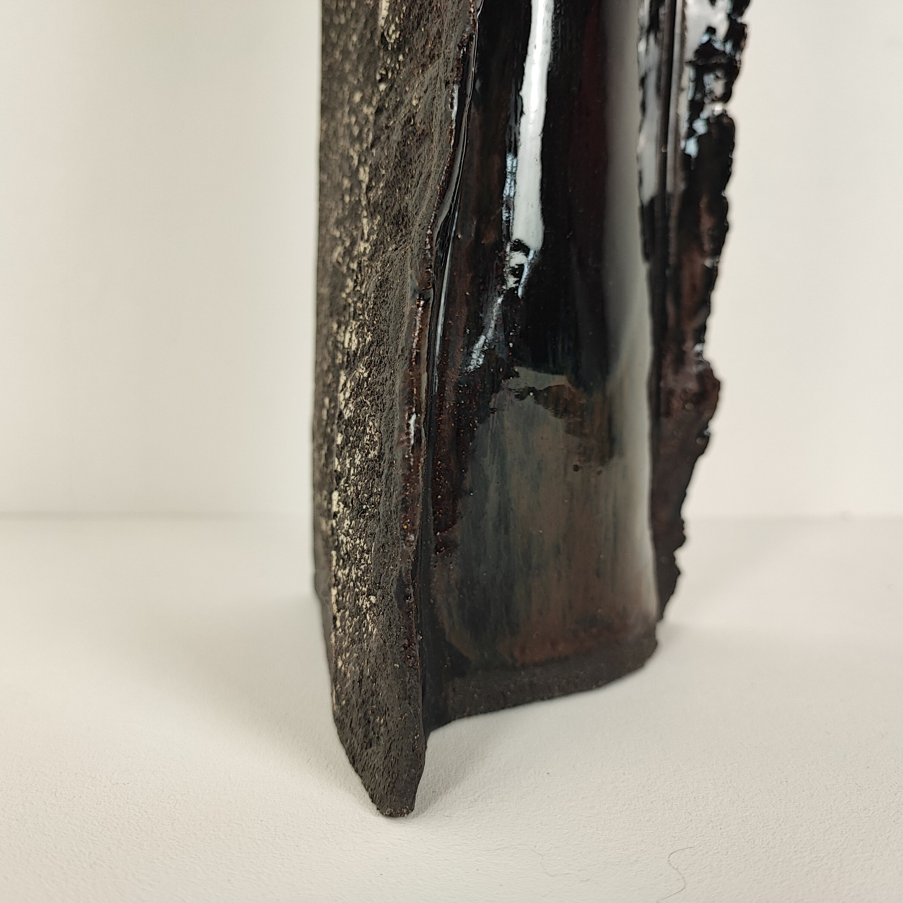 "Brutalist" ceramic vase