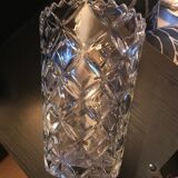 Ancien vase en verre pressé