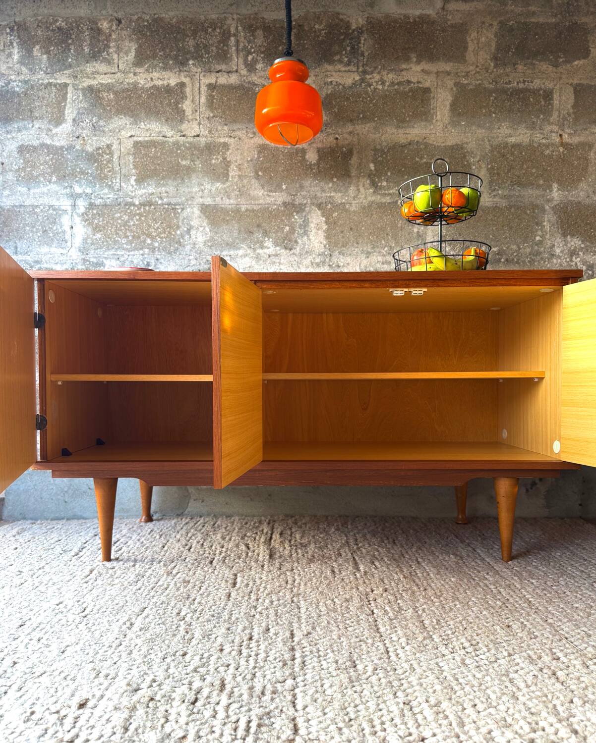 Scandinavian teak sideboard, 1960s/70s.