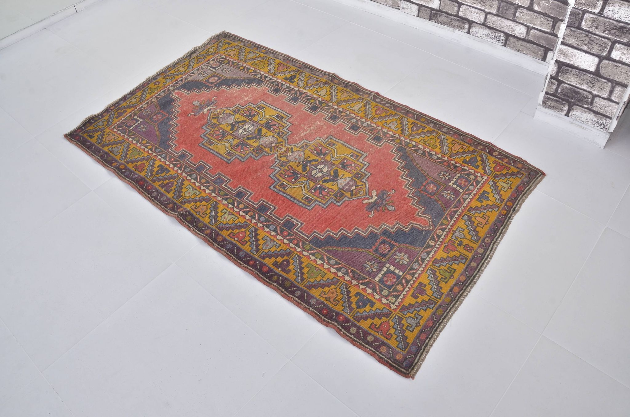 Tapis kurde anatolien noué à la main sku a-2