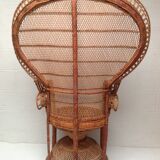 Armchair Emmanuelle rattan 1970