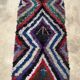 Colorful Boucherouite Moroccan rug - 107 x 244 cm