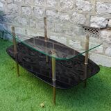 1960 glass coffee table