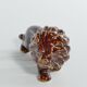 Mid-Century Modern Chinese Brown Glazed Lion Figurine