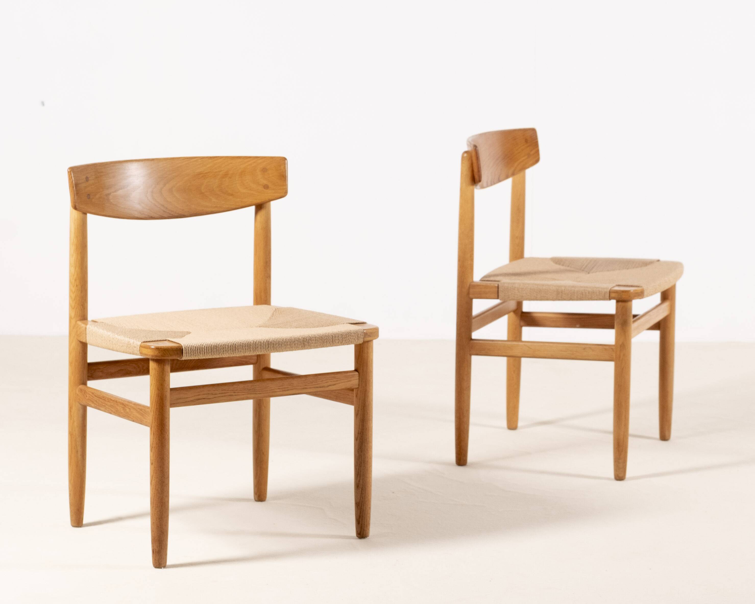 6x Børge Mogensen Øresund Dining Chairs in Oak