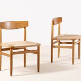 6x Børge Mogensen Øresund Dining Chairs in Oak