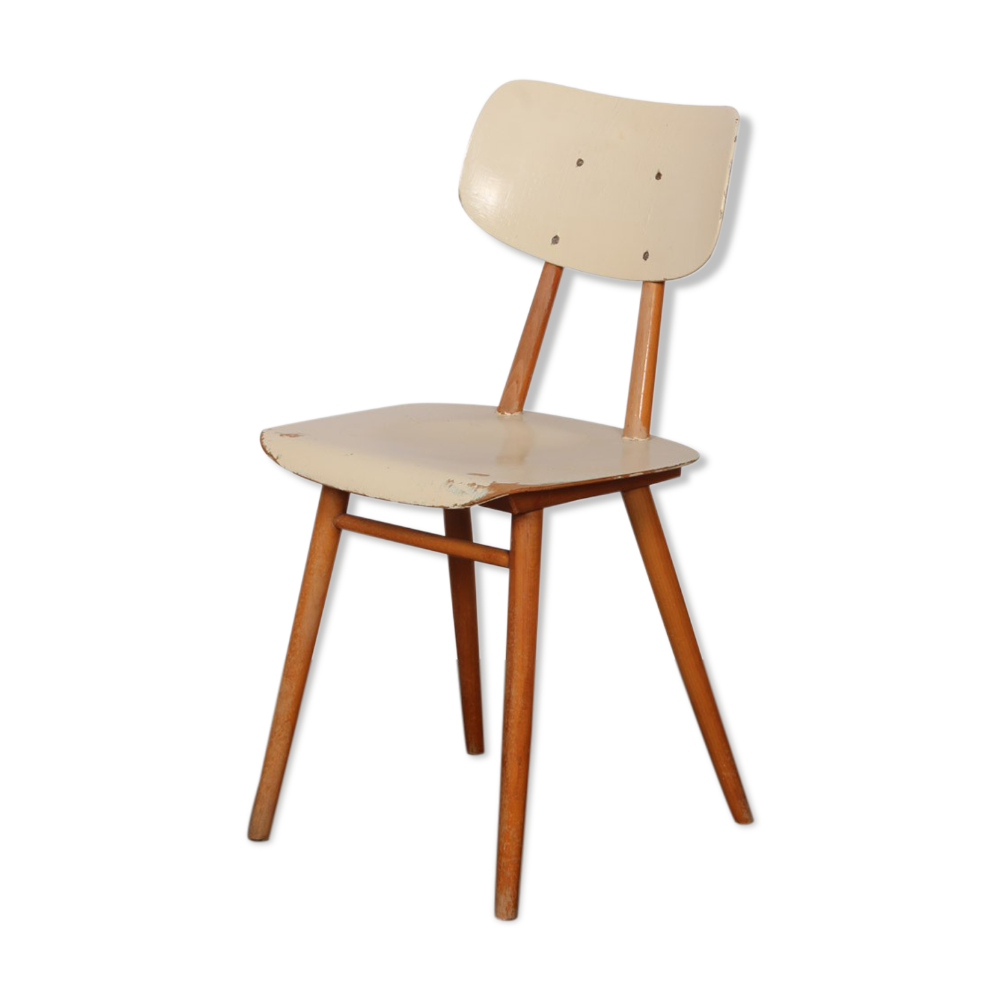 Chaise vintage en bois éditée par Ton, 1960