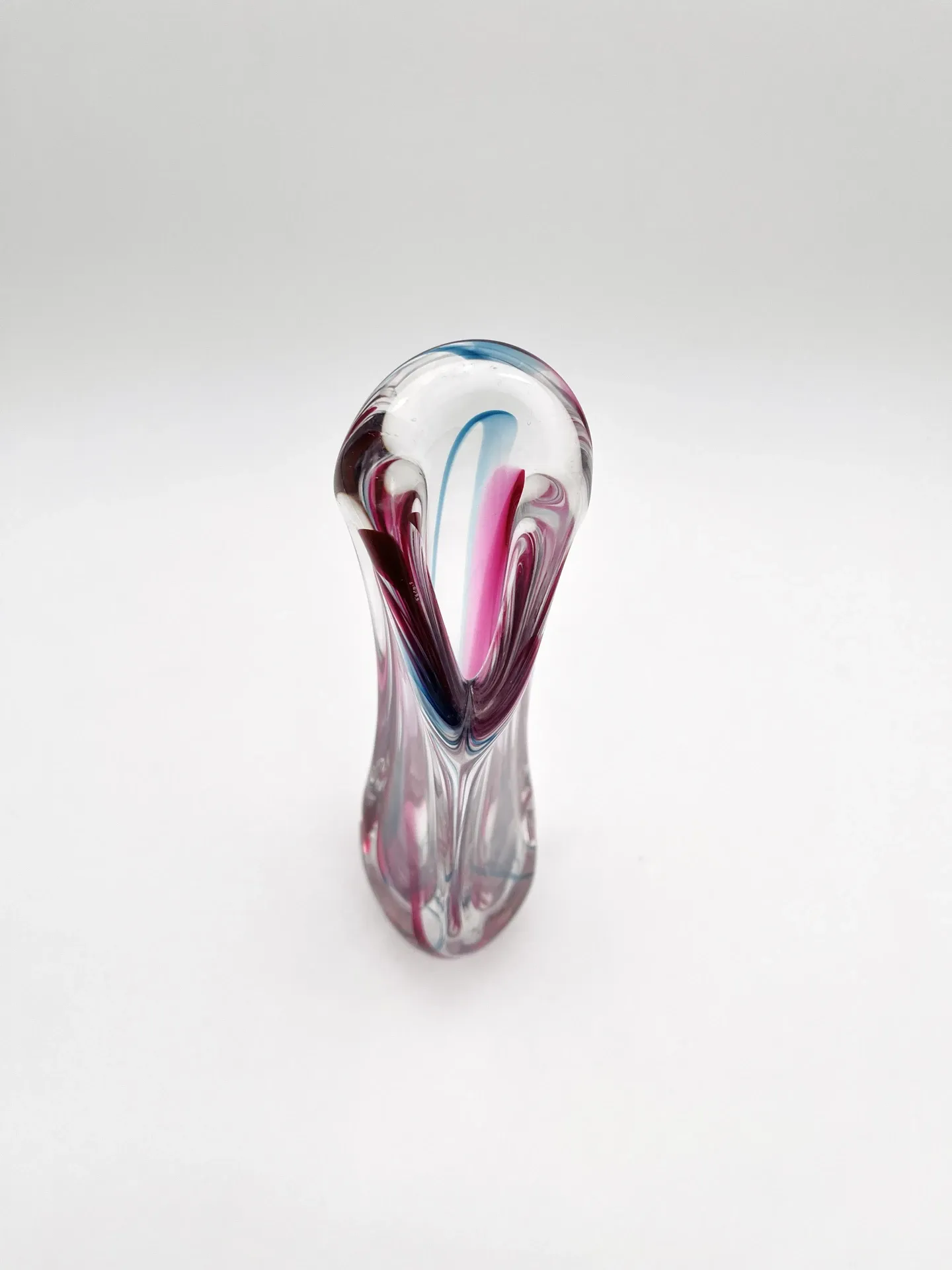Large Crystal Vase Max Verboeket Kristalunie Maastricht 32cm 1.6kg
