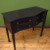 Black console hall table