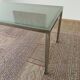 Table Design Conran Shop Paris Frosted glass and brushed metal