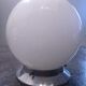 Ceiling lamp old opaline globe white base metal art deco 1930 ø 15 cm 1