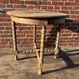 Small round oak table