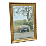 Large bevelled mirror, wood and gilded stucco, Louis XVI style - 140 x 100 cm