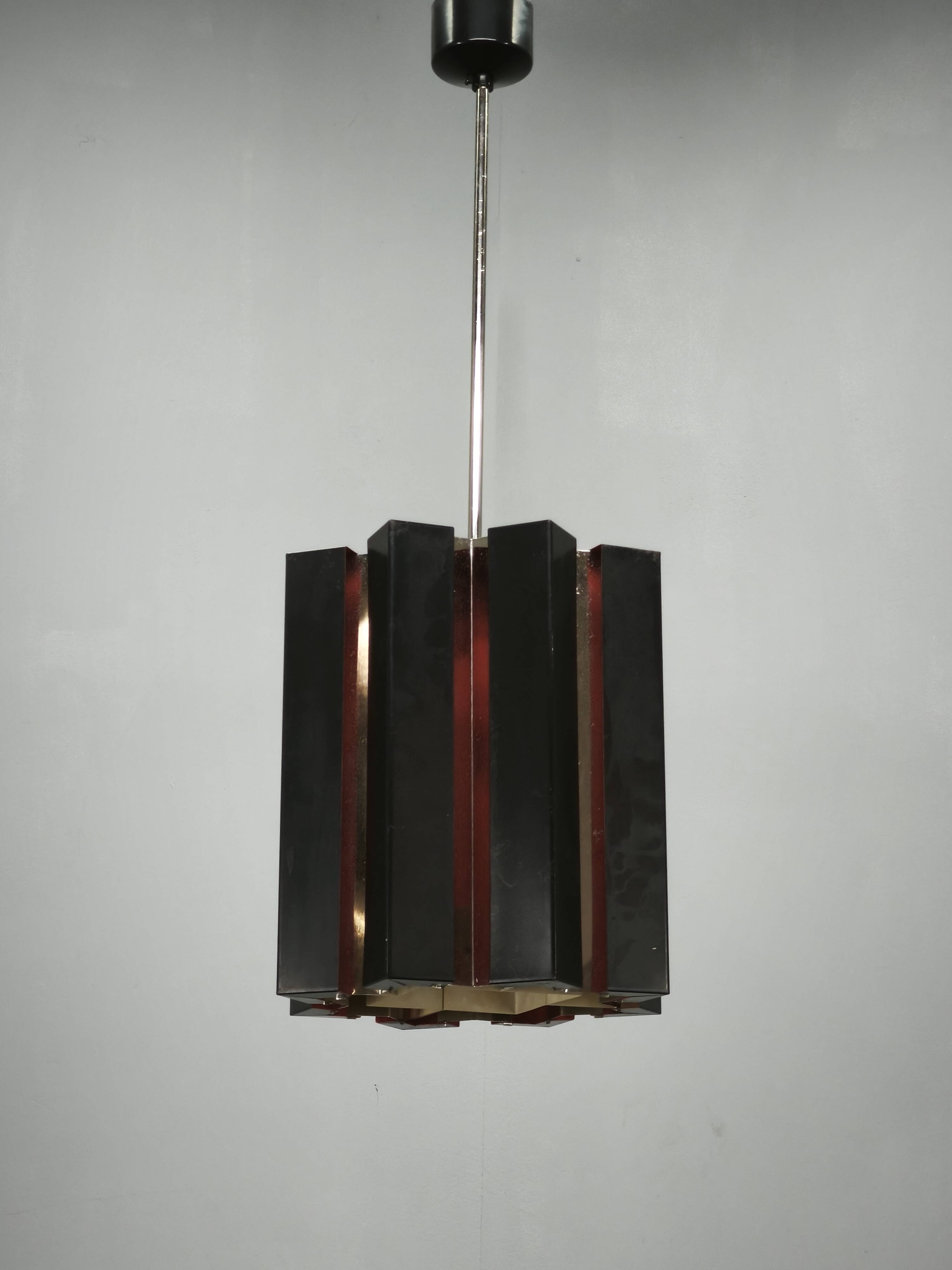 1960s Napako Space Age Pendant Light, Czechoslovakia