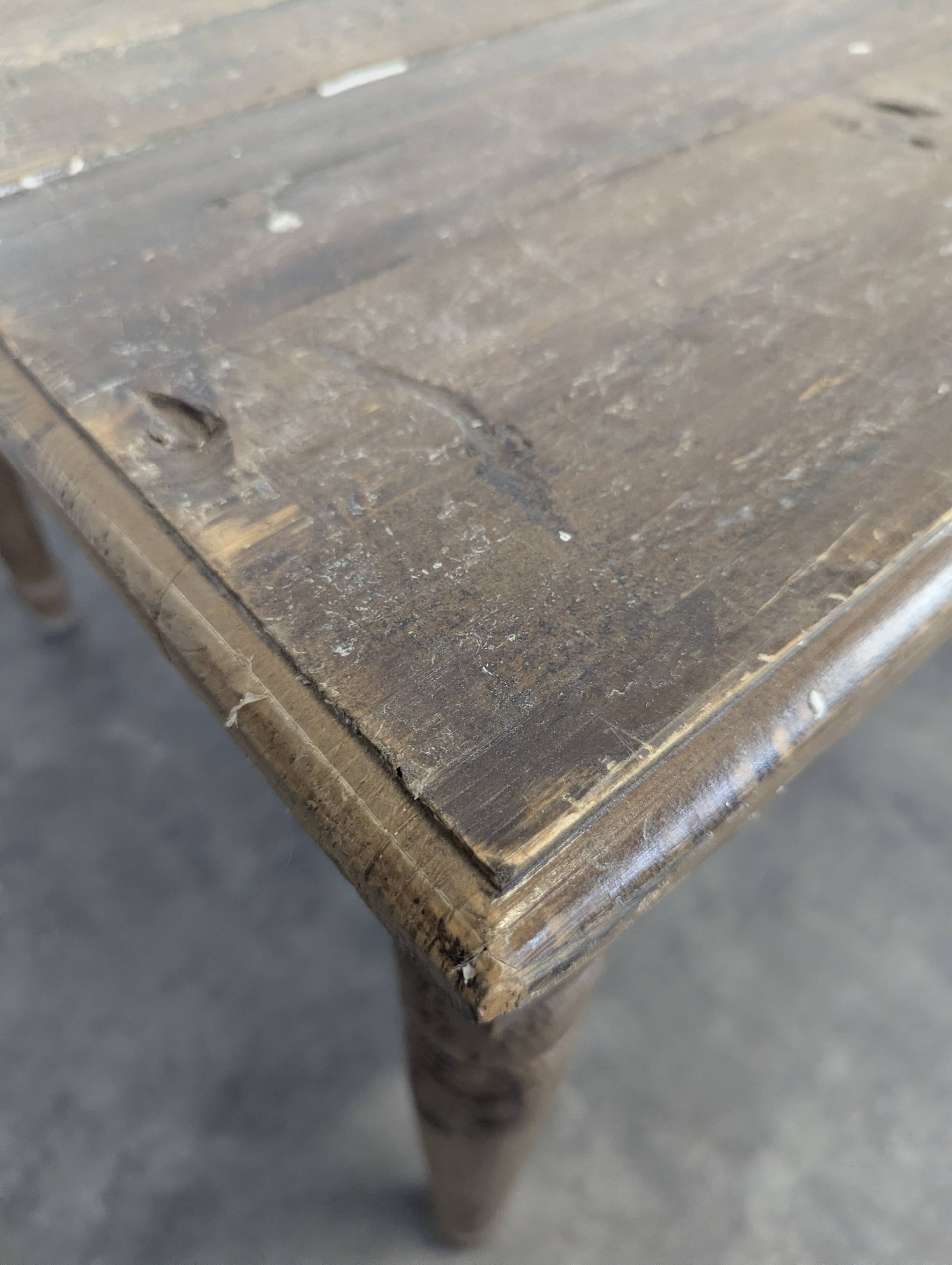 Rustic farmhouse table