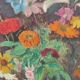Bouquet on canvas signed
