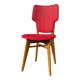 Chaise rétro vintage rouge graphique