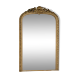 Very large exceptional mirror. Original gold leaf gilding, mercury ice cream