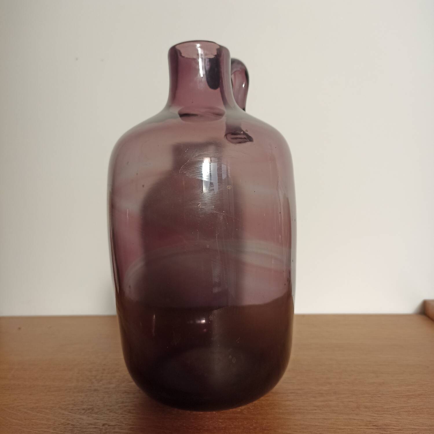 Claude Morin blown glass pitcher