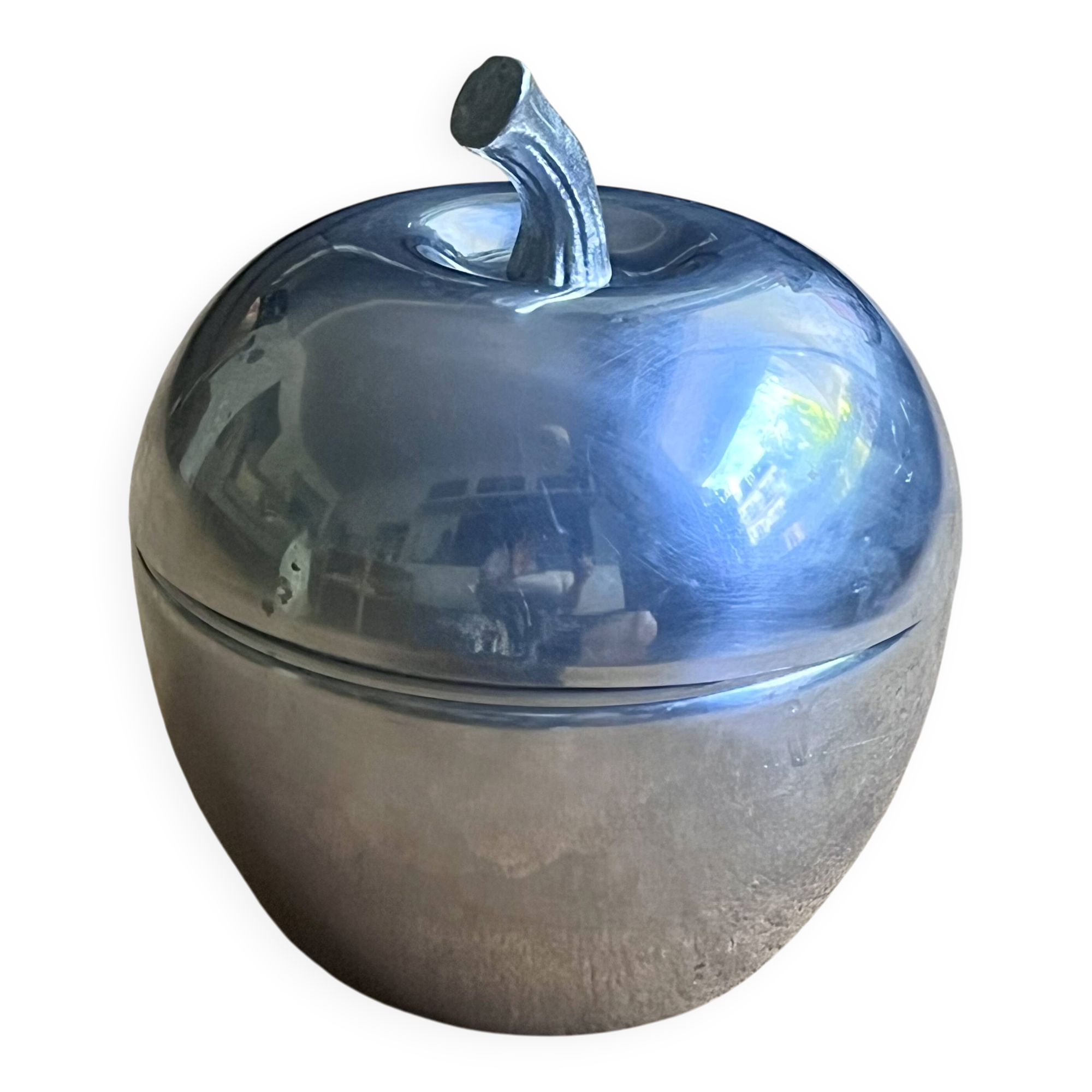 Stainless steel apple champagne bucket - Vintage - Good condition