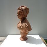 plaster sculpture portrait of a woman