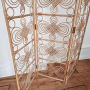 Room divider / screen in rattan, modern Scandinavian style, Swedish, mid-1900s.