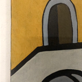 Oil painting on canvas "The Farm" Franco Prayer (1924) 60x50 cm