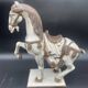 Large pair of crackled ceramic horses – China 20th century