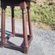 Antique church stool in solid oak