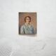 Portrait painting, Painting on old canvas signed Raymond Casez