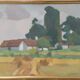 Mid Century Swedish Oil on Canvas – “Village” by Richard Björklund