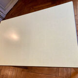 Expandable yellow formica table