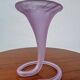 Old blown glass cornucopia vase